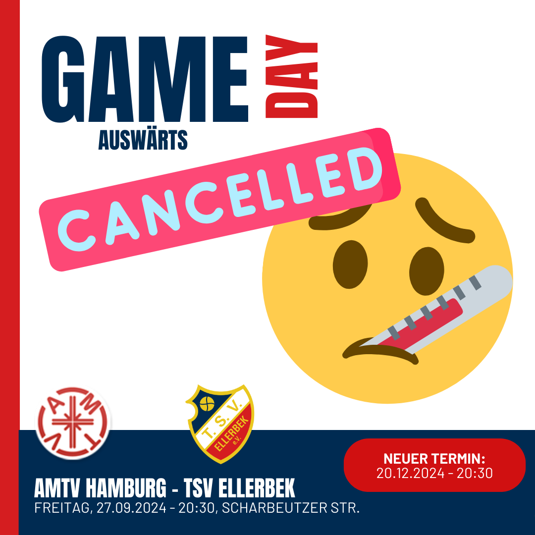 Spiel verlegt gegen AMTV