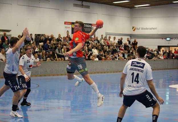 Benkendorf beim Abschluss gegen Flensburg-Handewitt 2