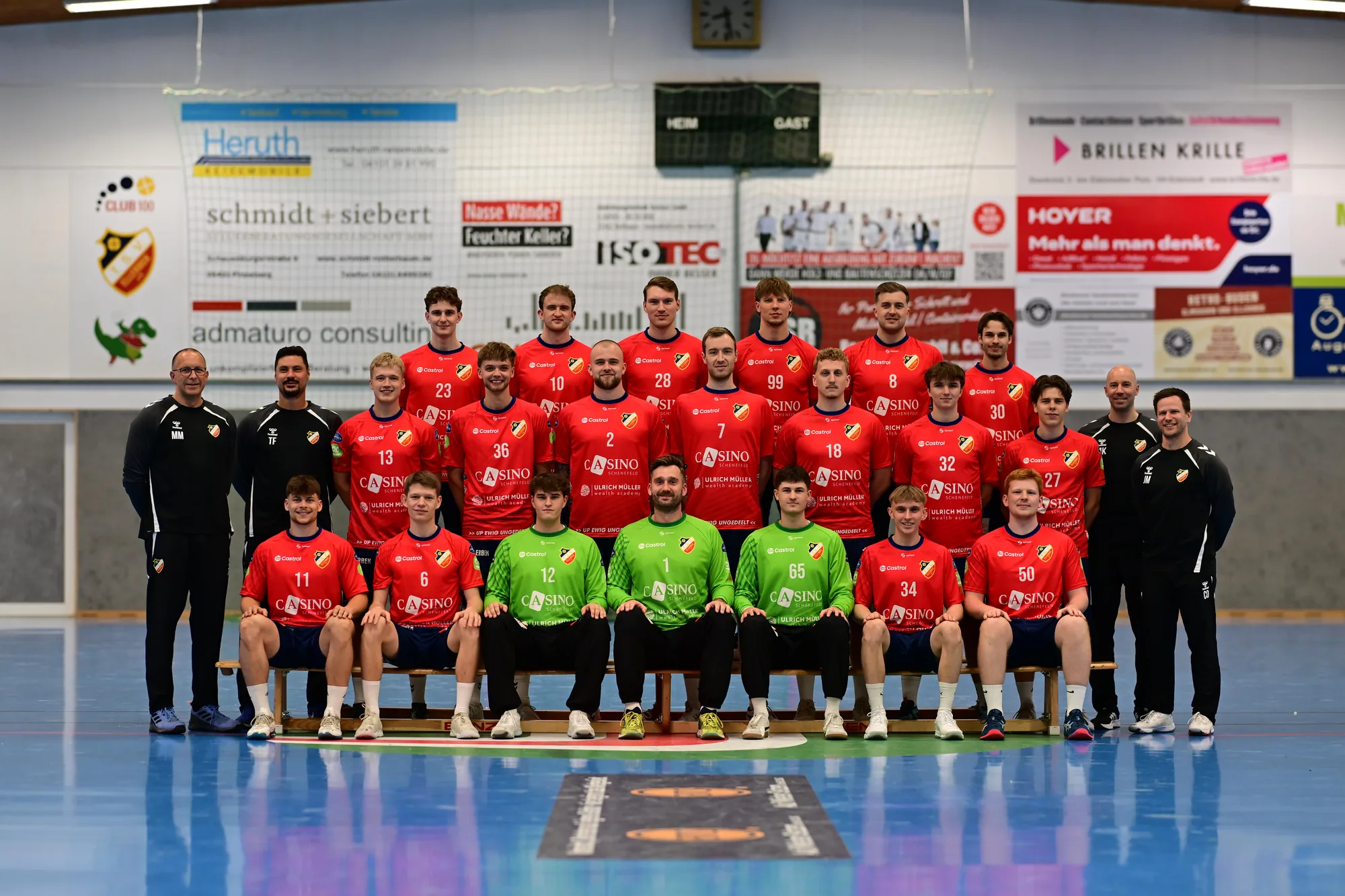 Mannschaftsfoto 1. Herren TSV Ellerbek Elligators
